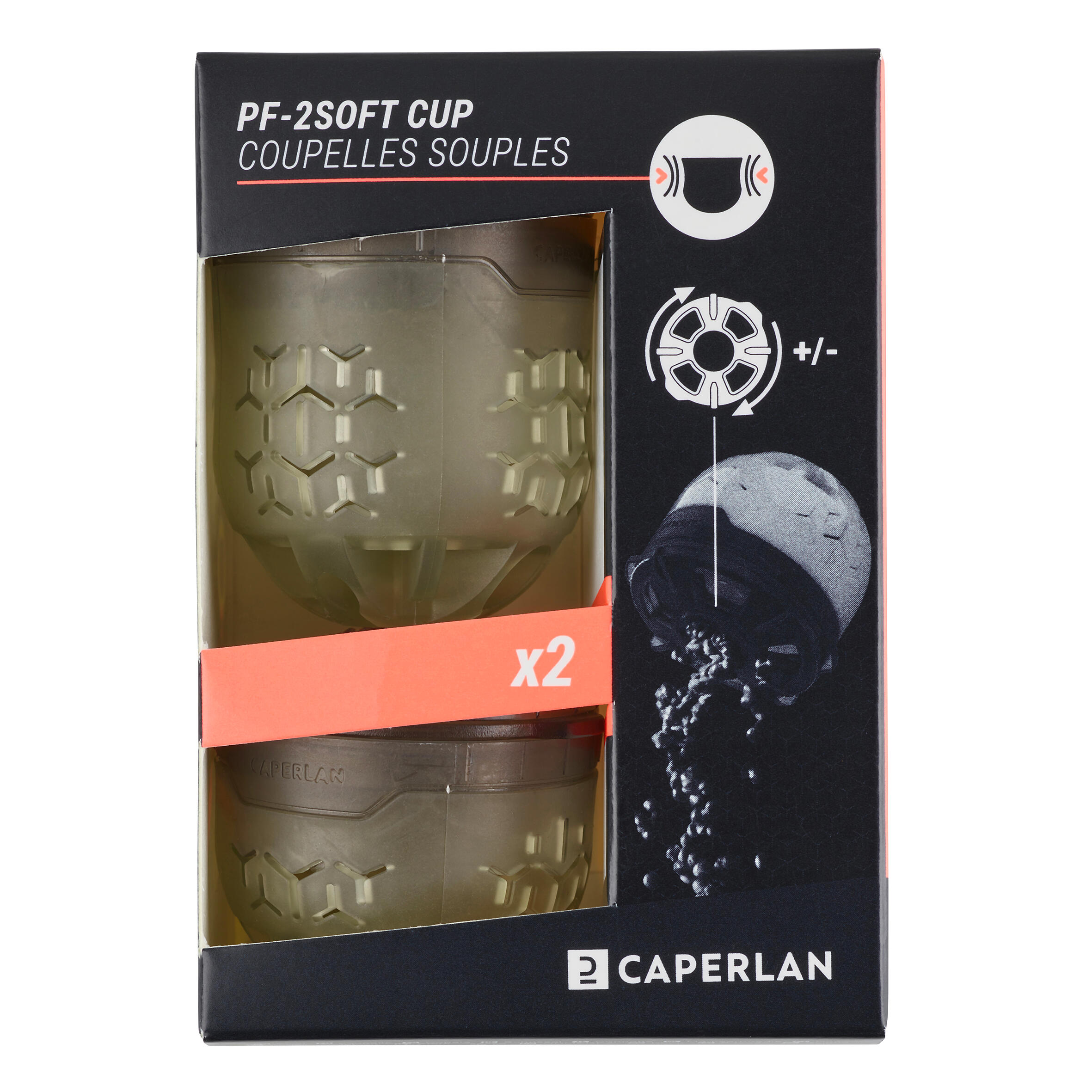 SET OF TWO PF- 2 SOFTCUPS S/M 9/10