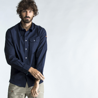 Chemise manches longues Sailing 100 Homme Bleu marine