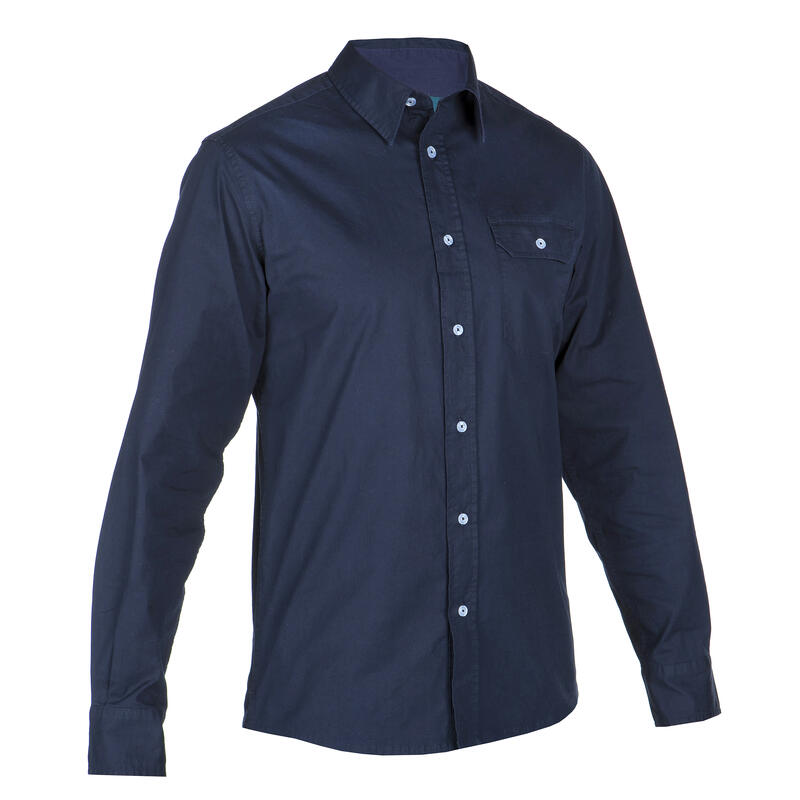 Camisa de Vela 100 Homem Azul marinho