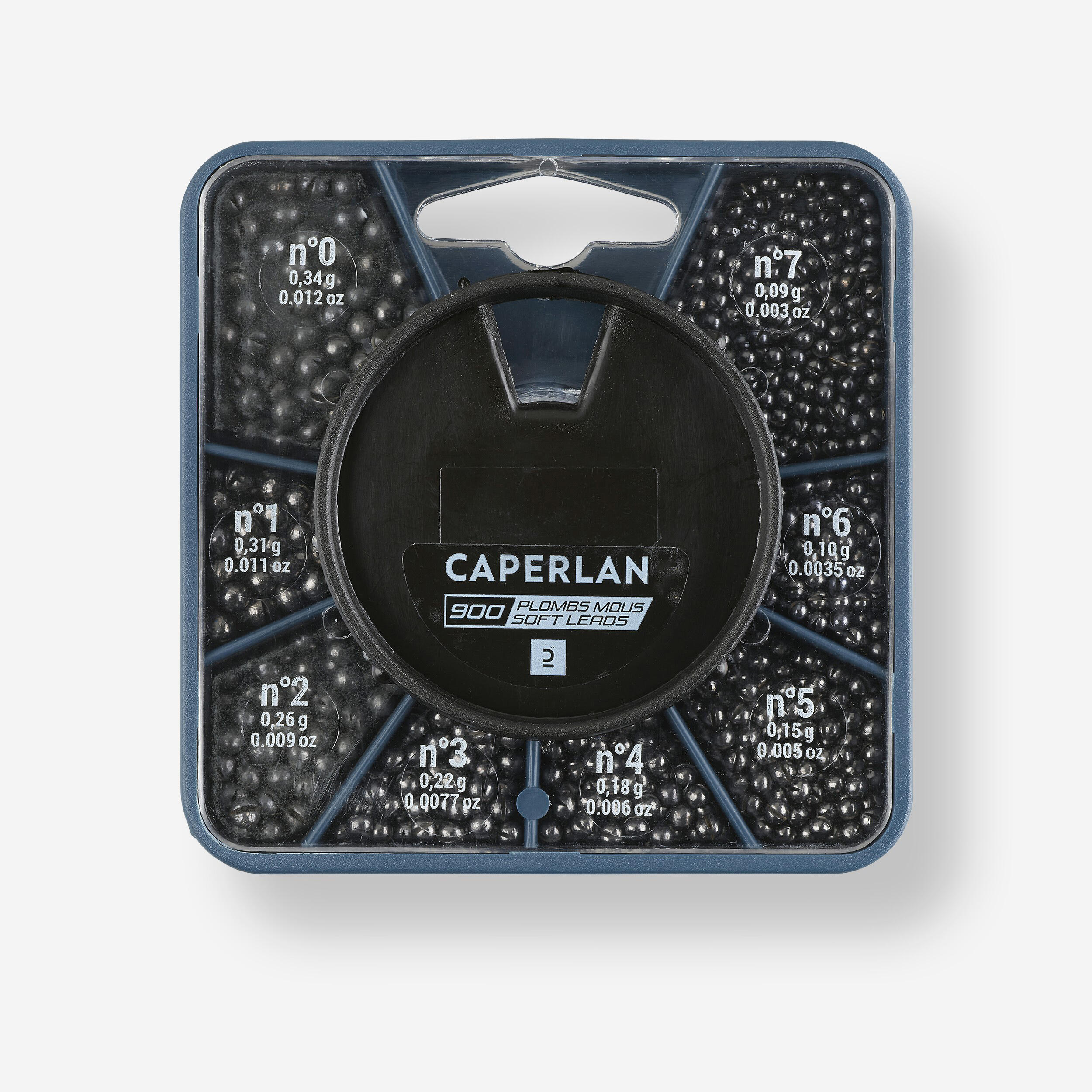 Caperlan - Boite De Plombs Mous Fendus 900 0/1/2/3/4/5/6/7 Pour L'equilibrage De Sa Ligne - Plomb - Peche - - Taille Unique - Decathlon