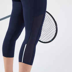 Women's Tennis Quick-Dry Cropped Leggings Dry Hip Ball - Blue/Black