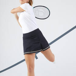 Jupe tennis dry soft femme - Dry 500 noir