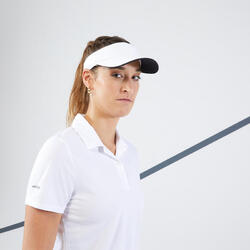 Polo tennis dry femme - Essentiel 100 blanc