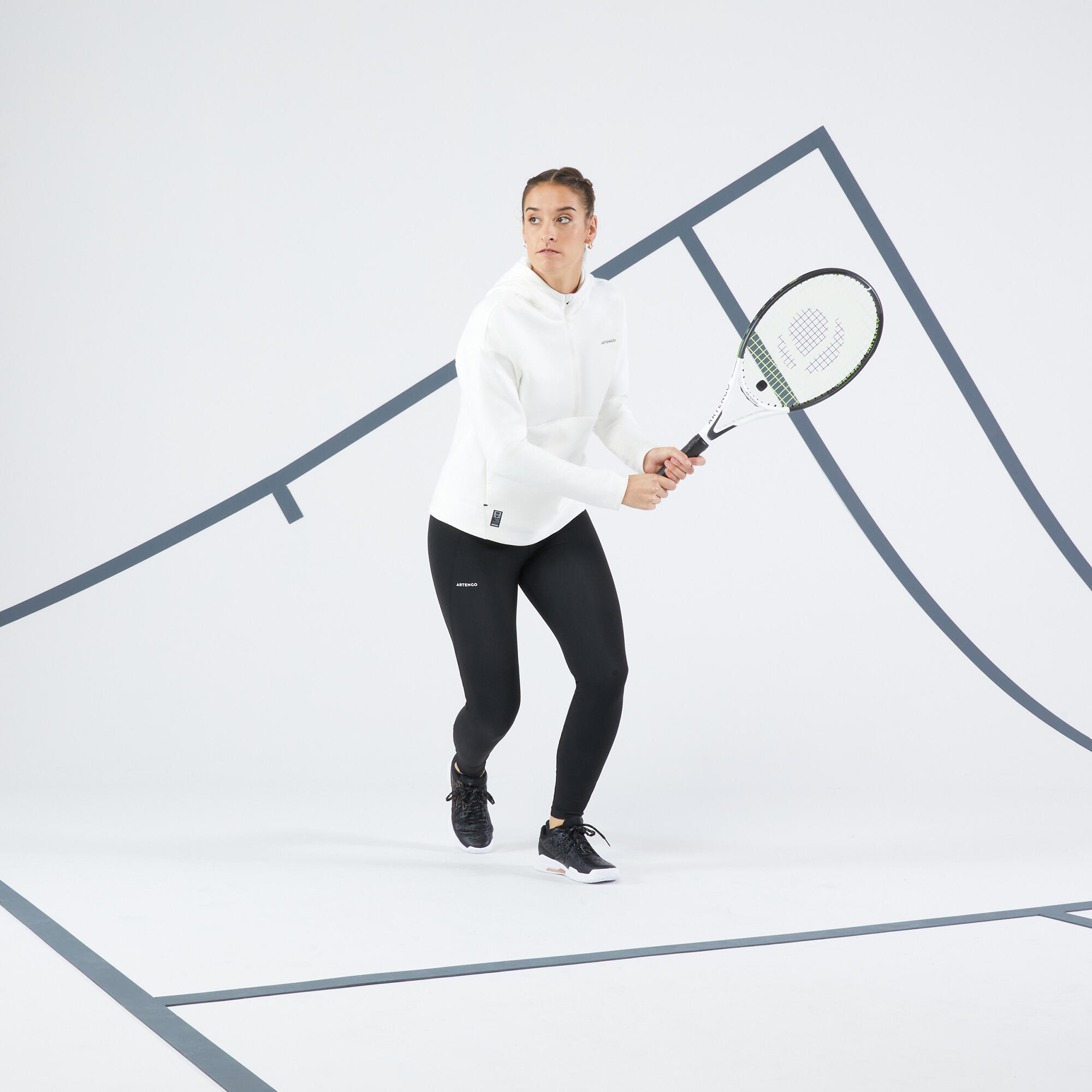 900 Soft Half Zip Tennis Hoodie - ARTENGO