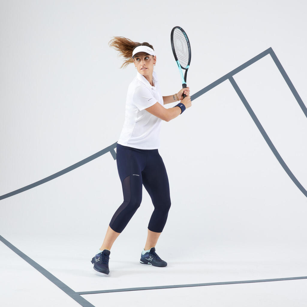 Sieviešu ātri žūstoši tenisa īsie legingi “Hip Ball”, ķieģeļu sarkani