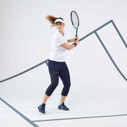 Women's Tennis Cropped Bottoms Dry 900 - Navy