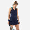 Tenisové šaty Dry Soft modro-tyrkysové