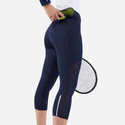 Women's Tennis Cropped Bottoms Dry 900 - Navy