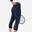 Tennislegging met zakken 3/4 Dry 900 marineblauw