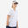 Tennis Poloshirt Damen Dry 100 weiss