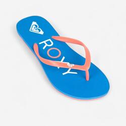 Chanclas playa Mujer dedo Roxy azul coral