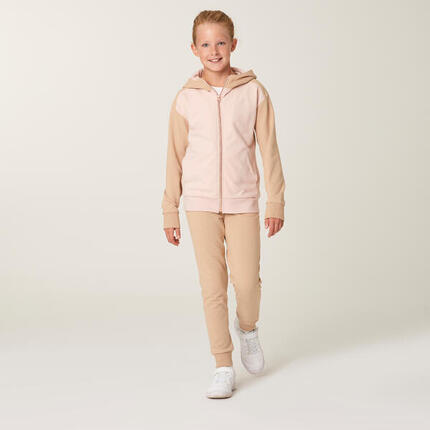 Trainingsanzug warm Kinder - 500 rosa/beige
