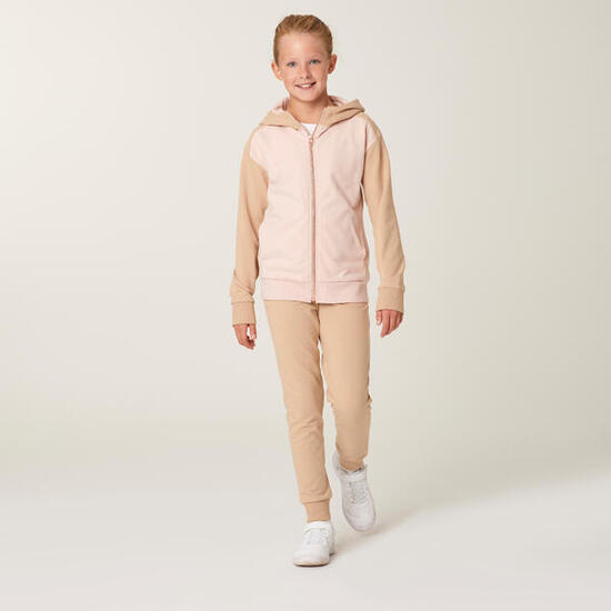 Trainingsanzug warm Kinder - 500 rosa/beige