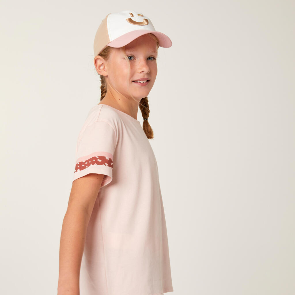 CASQUETTE ENFANT BEIGE/ROSE