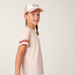 CASQUETTE ENFANT BEIGE/ROSE