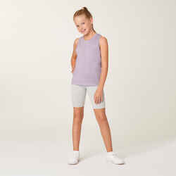 Girls' Cotton Cycling Shorts - Grey