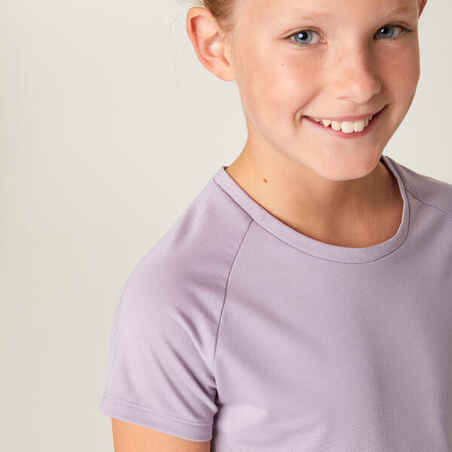 Mergaičių orui pralaidūs marškinėliai „S500“, purpuriniai
