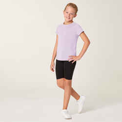 Girls' Breathable T-Shirt S500 - Purple