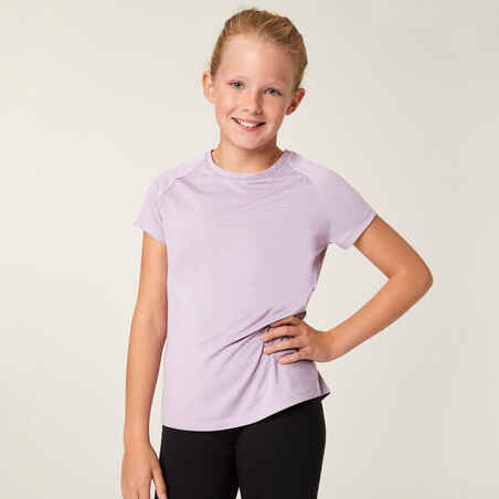 Girls' Breathable T-Shirt S500 - Purple