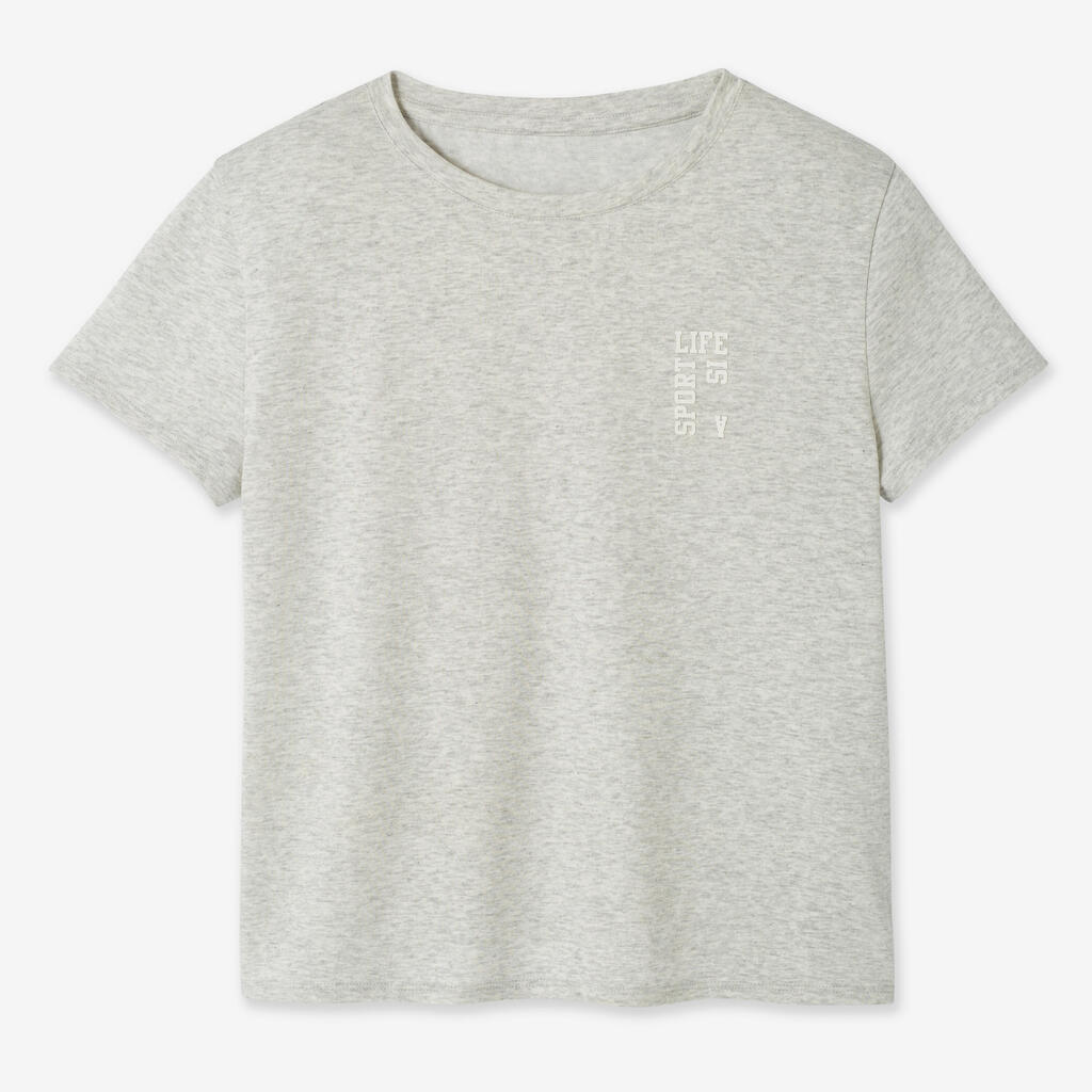 T-SHIRT FILLE COTON Blanc