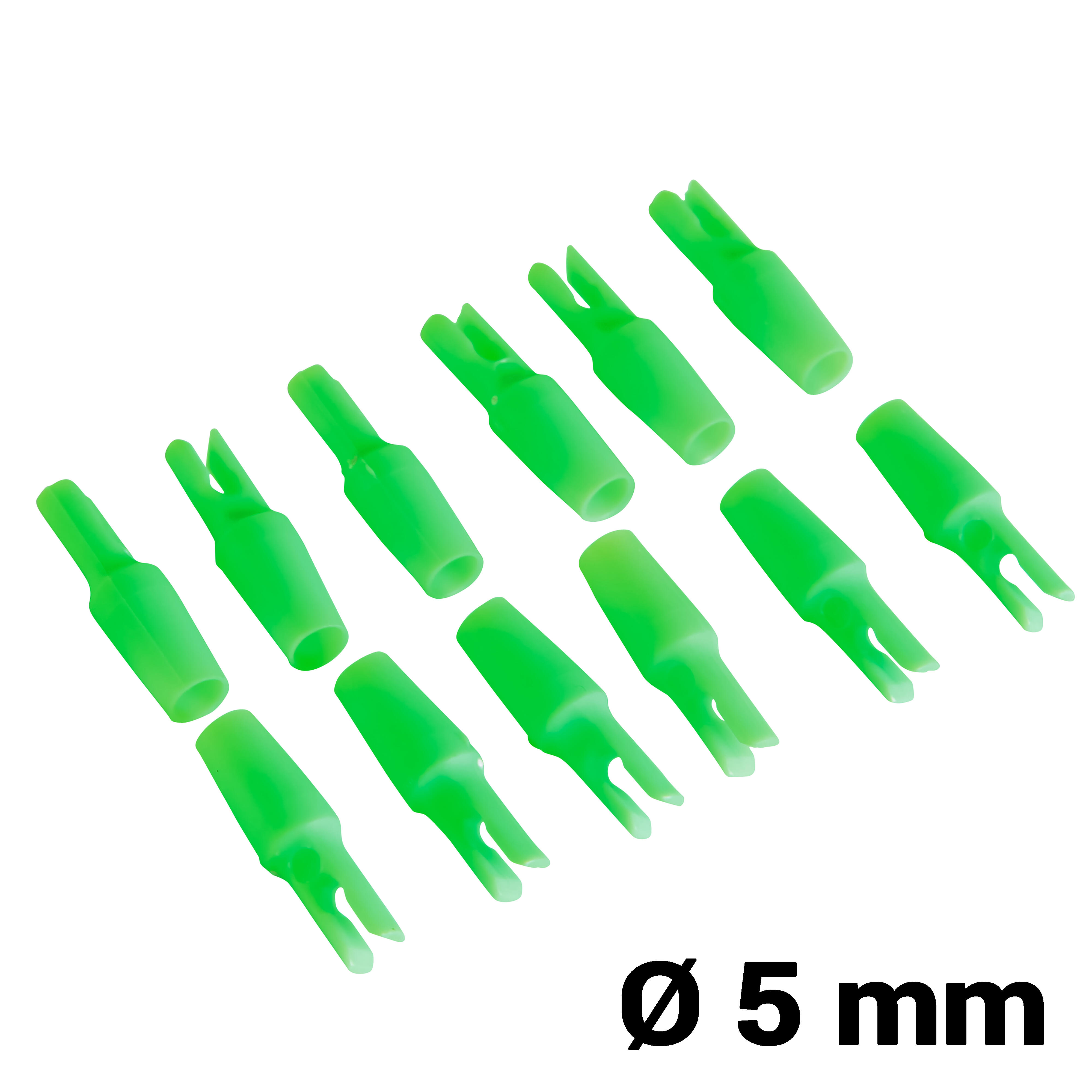 12 ARCHERY NOTCHES 5 AND 5.5MM