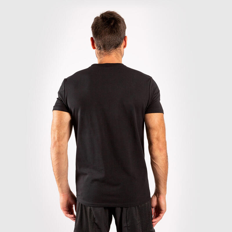T-shirt sport di combattimento uomo Venum CLASSIC slim 100% cotone nera
