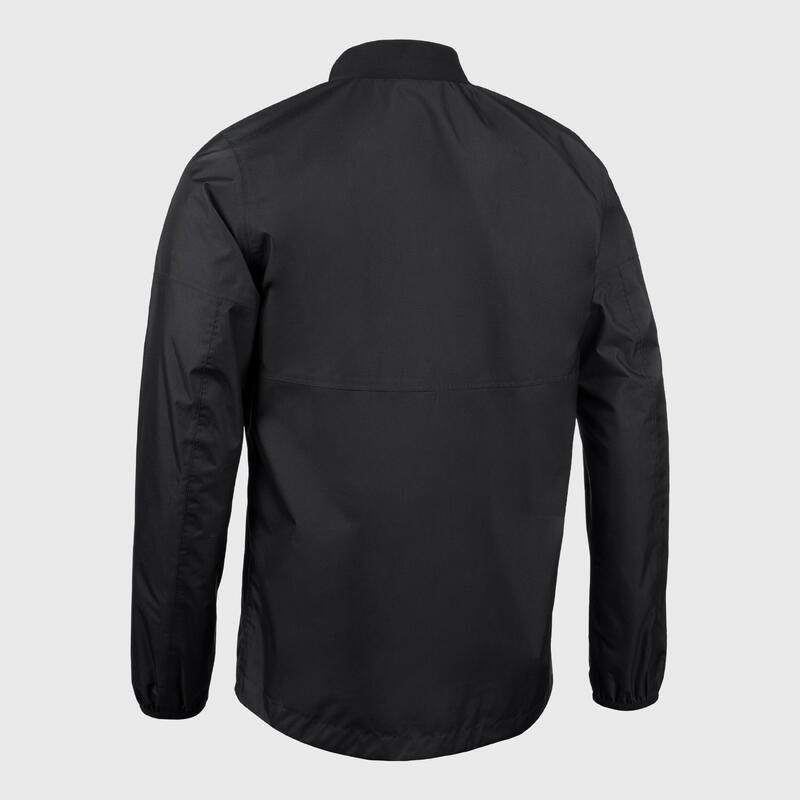 Cortavientos impermeable de rugby adulto - Smocktop negro 500