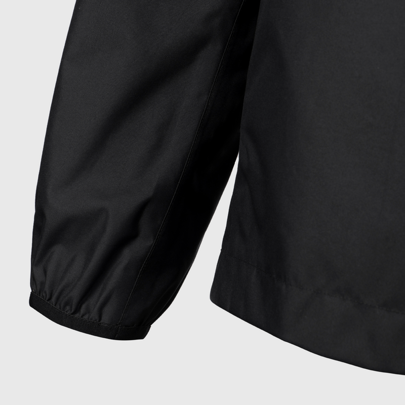 Coupe vent de pluie impermeable de rugby Adulte Smocktop noir 500 pour les clubs et collectivites Decathlon Pro