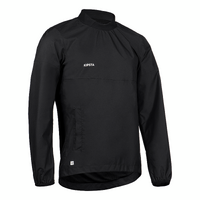 Coupe vent de pluie imperméable de rugby Adulte - Smocktop noir 500