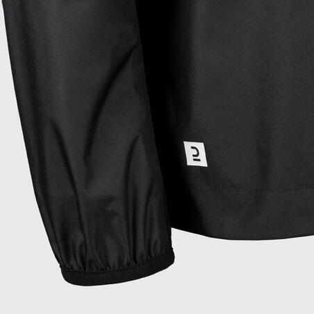 Crna dečja vodootporna jakna za ragbi