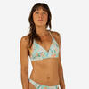 Top bikini Mujer surf deportivo escote V verde