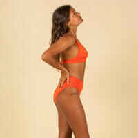 WOMEN'S BIKINI TOP WITH DOUBLE-ADJUSTABLE BACK BEA ORANGE