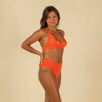 WOMEN'S BIKINI TOP WITH DOUBLE-ADJUSTABLE BACK BEA ORANGE