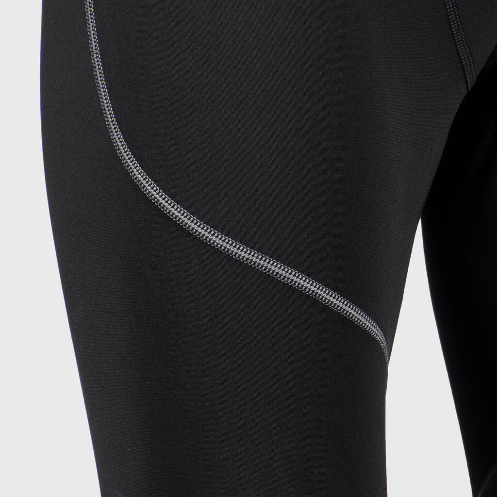 Damen/Herren Rugby Tights - R500 schwarz 