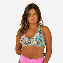 WOMEN'S BIKINI TOP WITH ADJUSTABLE BACK AGATHA PUNKY PINK