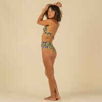 Top bikini Mujer surf deportivo cuello halter estampado