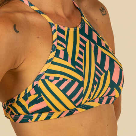 WOMEN'S SURFING BIKINI TOP WITH PADDED CUPS ANDREA SURF