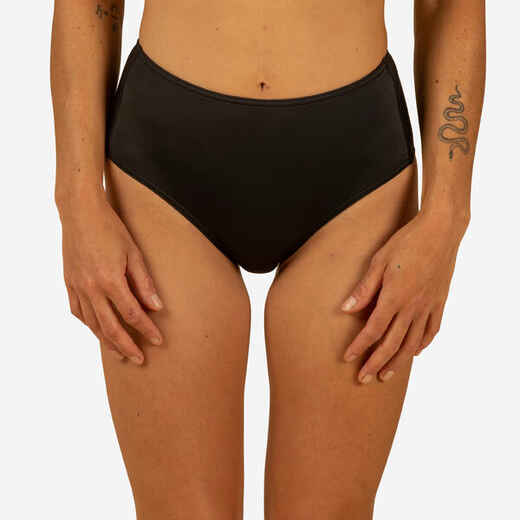 
      Bikini-Hose Romi hoher Taillenbund Surfen Damen schwarz
  