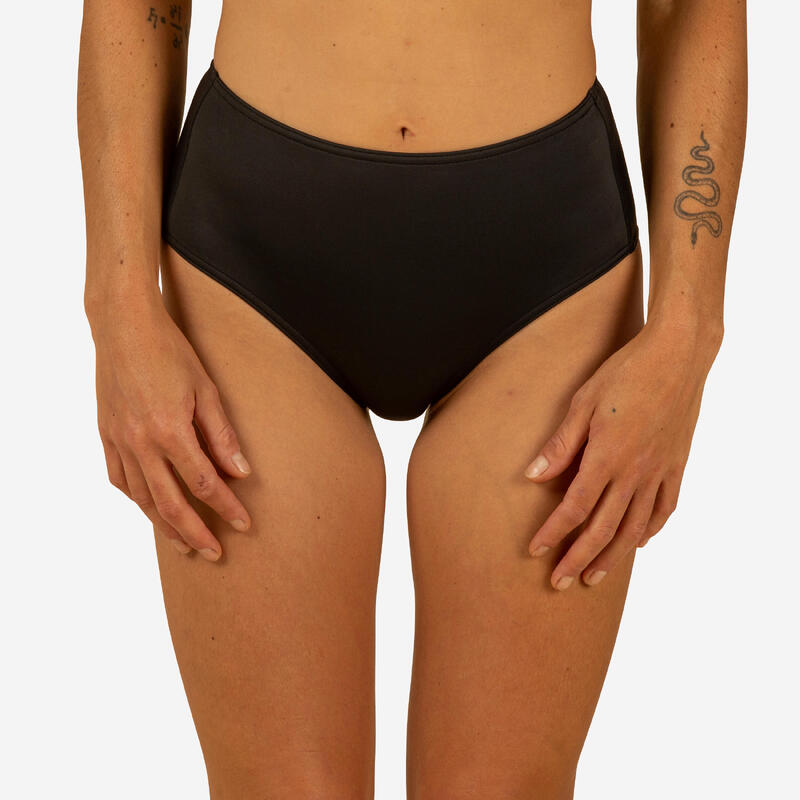 Cuecas de Bikini de Surf Mulher com cintura subida ROMI PRETO