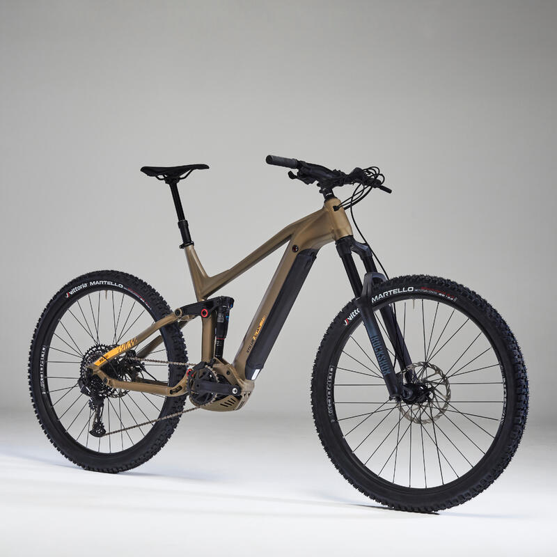 Vélo Vtt électrique tout suspendu 29" - STILUS E-ALL MOUNTAIN Ocre