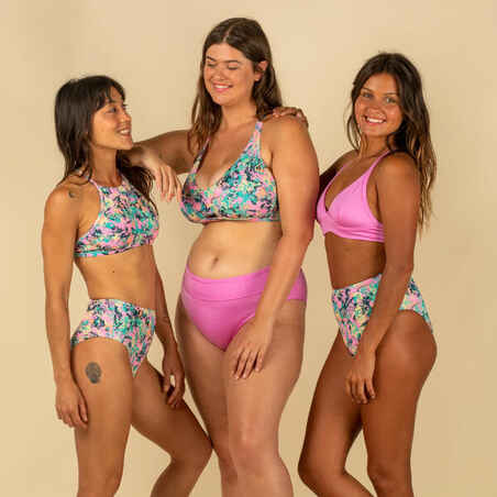 WOMEN'S BIKINI TOP WITH ADJUSTABLE BACK AGATHA PUNKY PINK