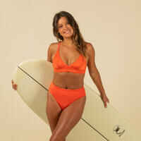 WOMEN'S BIKINI TOP WITH DOUBLE-ADJUSTABLE BACK BEA ORANGE