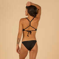 Braguita bikini Mujer surf laterales elásticos negro