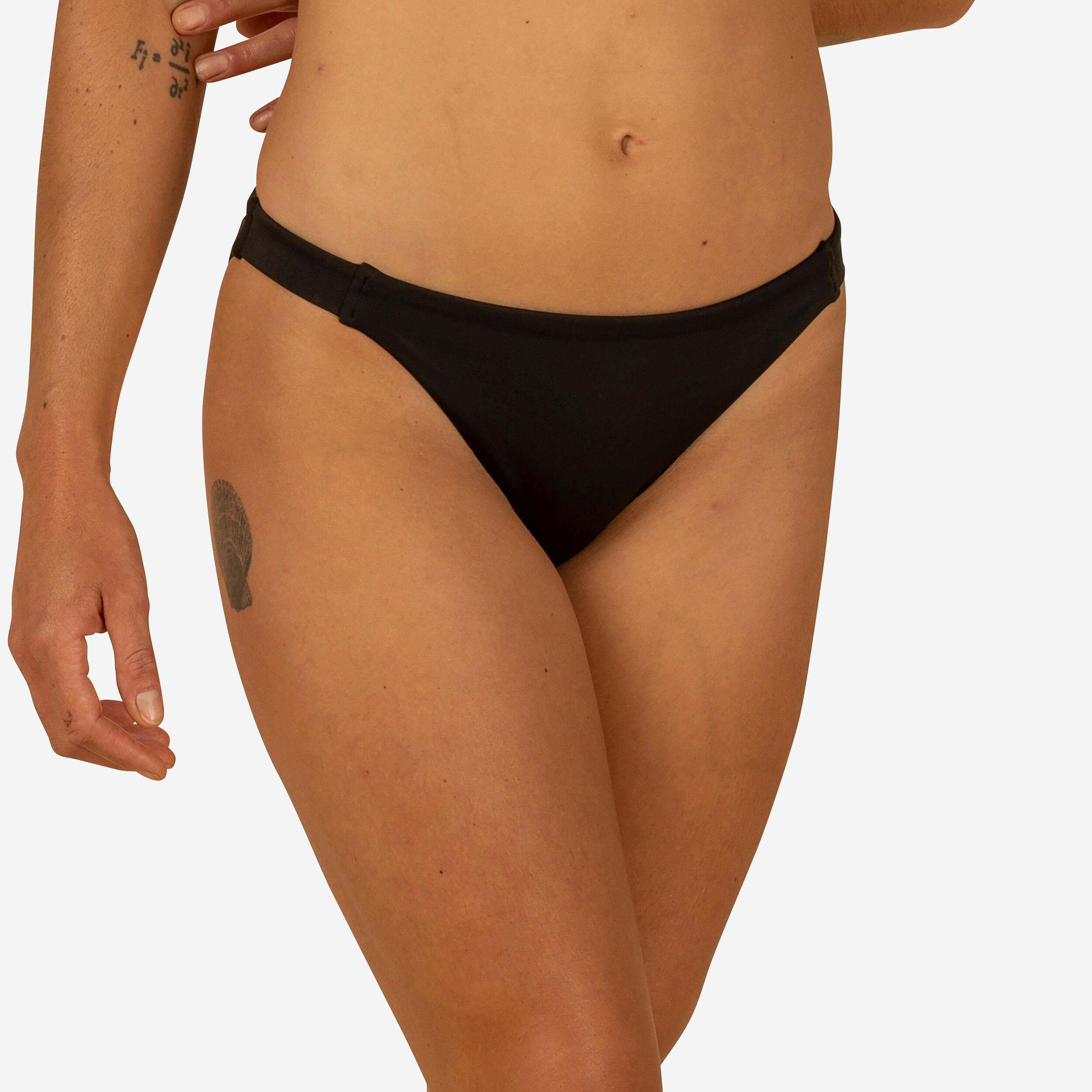 OLAIAN Braga bikini Mujer surf laterales elásticos negro