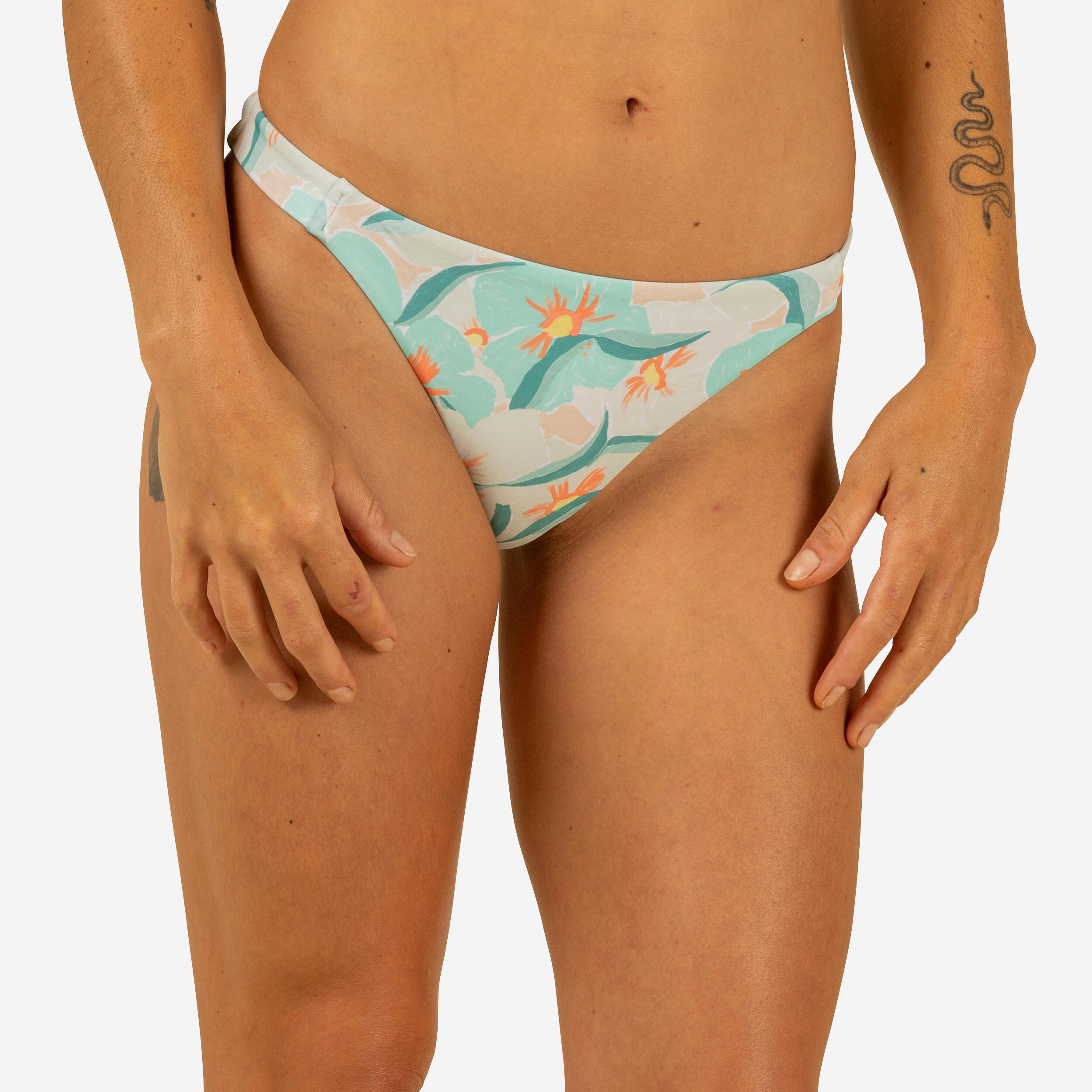 OLAIAN Bikini-Hose Damen klassische Form mit dünnem Rand Surfen - Aly anamones 36