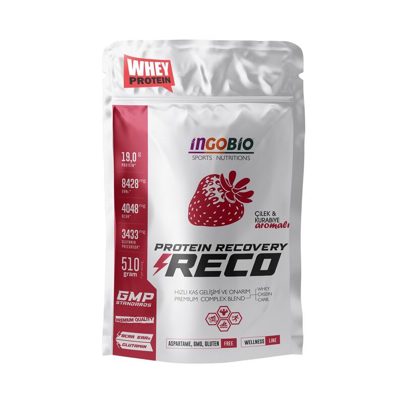 RECO Whey Protein Recovery Çilek 510 G