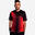 Camiseta de pádel de manga corta transpirable Hombre 500 rojo negro