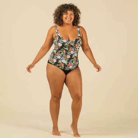 Women's one-piece body-sculpting swimsuit DOLI PARROT