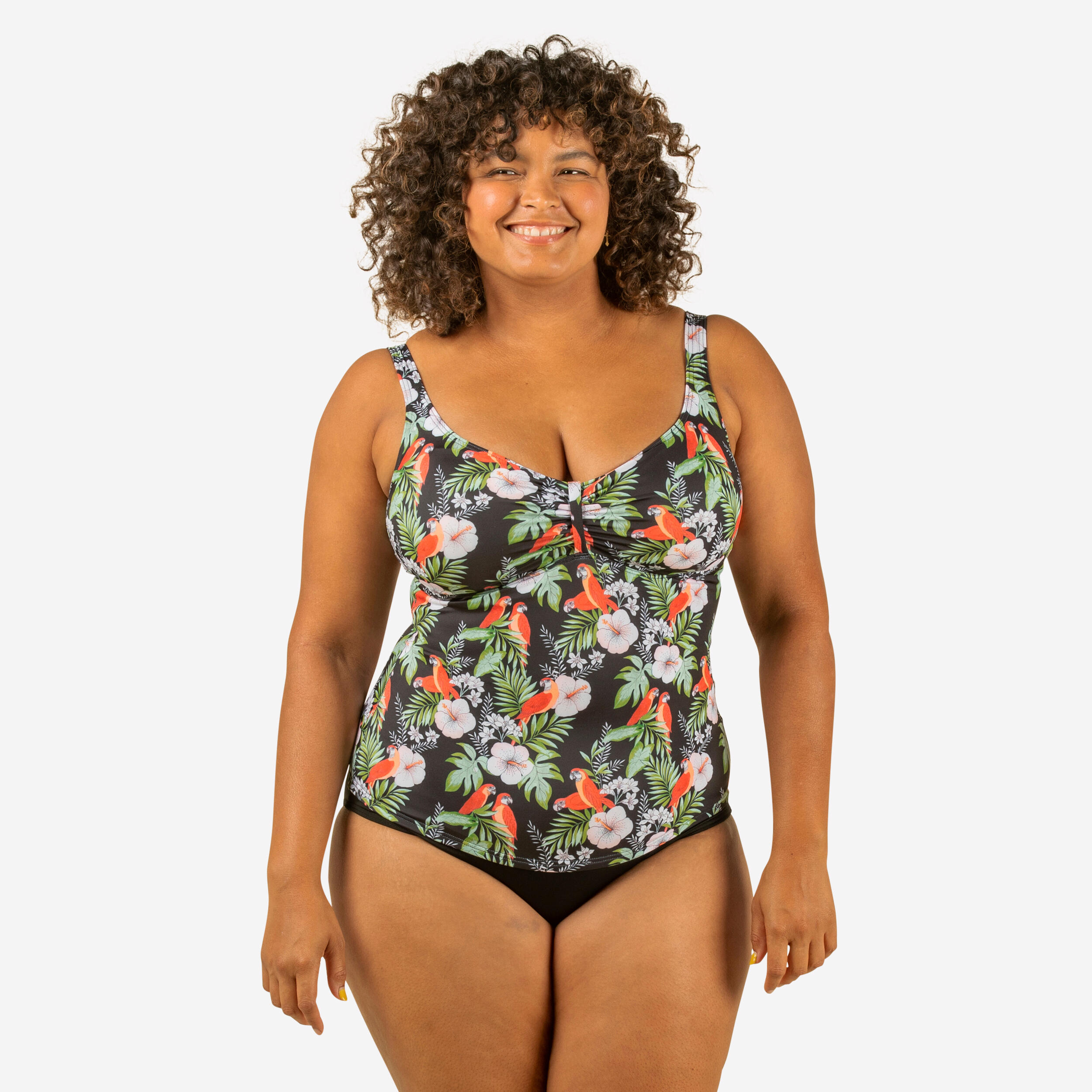 Adult Plus Size Camisole Leotard with Padded Cups