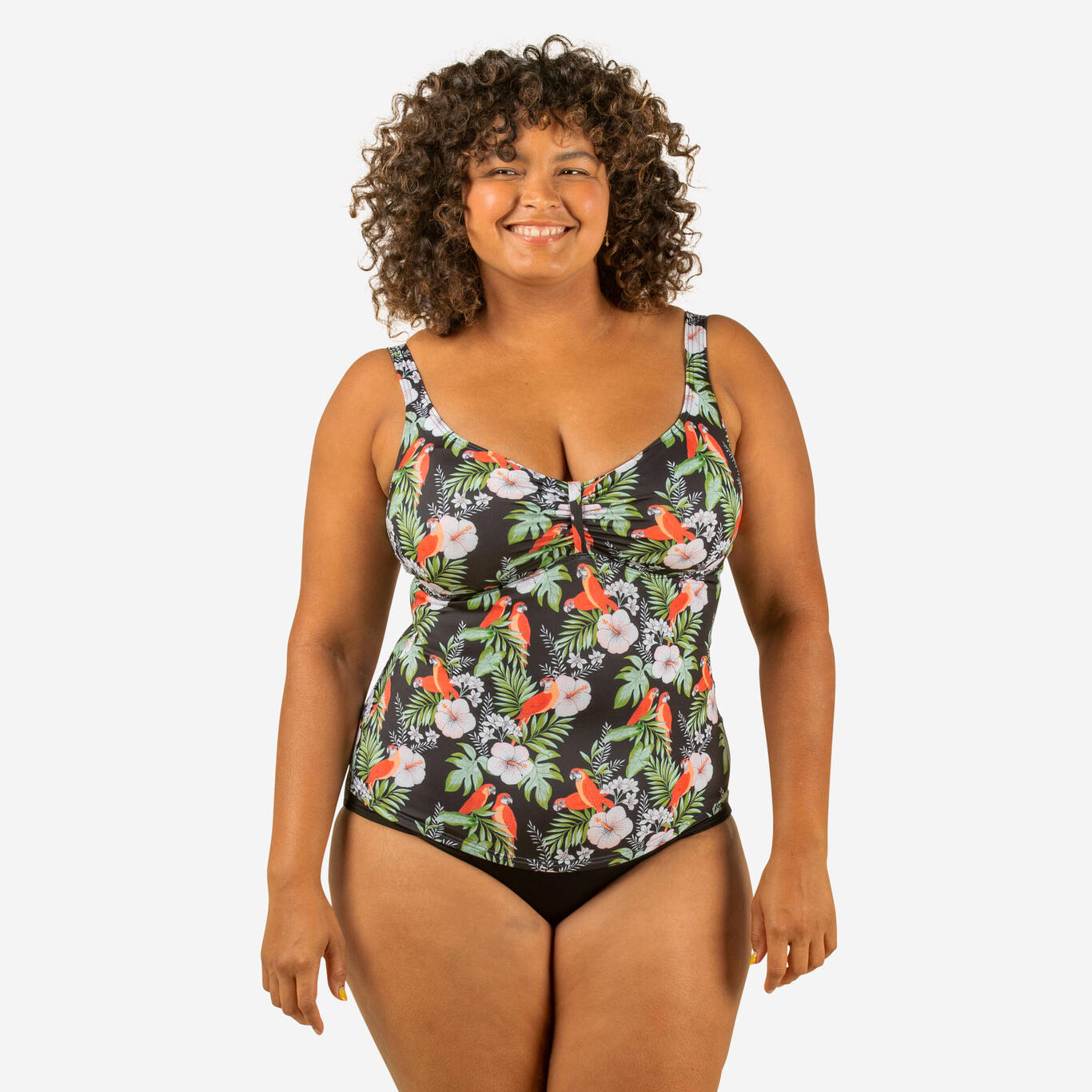 Women's one-piece body-sculpting swimsuit DOLI PARROT